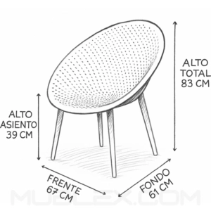 Silla nido Baja medidas