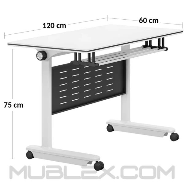 Mesa plegable modular movil abatible Contecta Medidas