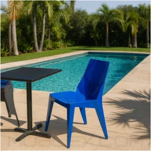 Silla Diamante Azul exteriores